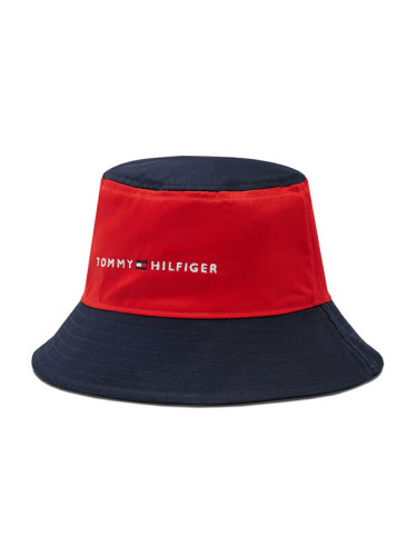 Tommy Hilfiger Текстилна шапка Essential Bucket AU0AU01625 Червен