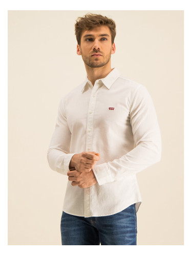 Levi's® Риза Long Sleeved Shirt 86625-0002 Бял Slim Fit