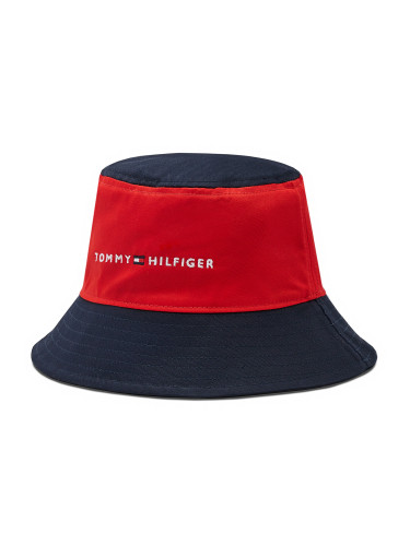 Текстилна шапка Tommy Hilfiger Essential Bucket AU0AU01625 Червен