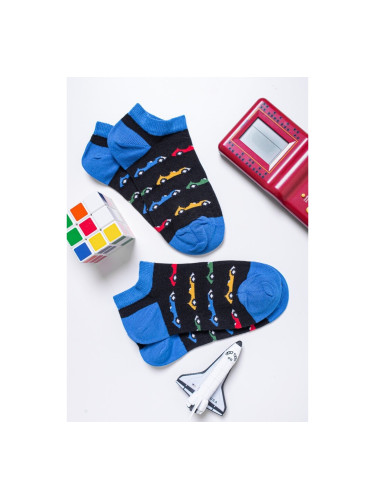 Детски къси чорапи ME-WE с коли, икономична опаковка от 2 бр Синьо