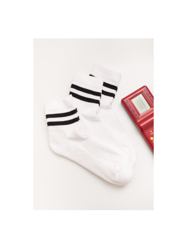 Мъжки спортни чорапи икономичен пакет от 3 бр Бяло