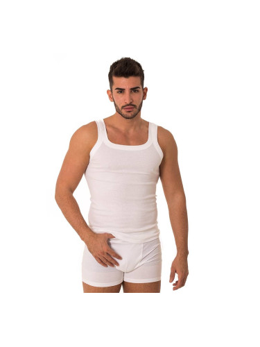 Мъжка тениска без ръкави икономична опаковка от 2 броя 90-11012 Бяло