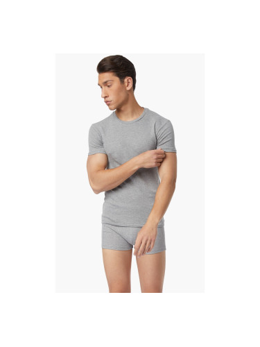 Мъжка тениска с къс ръкав, икономична опаковка от 2 броя 90-11022 Антрацит