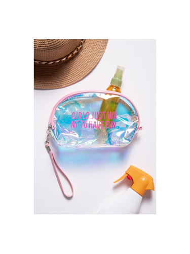 Комплект плажни тоалетни принадлежности с лого Розово