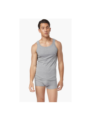 Мъжка тениска без ръкави икономична опаковка от 2 броя 90-11012 Антрацит