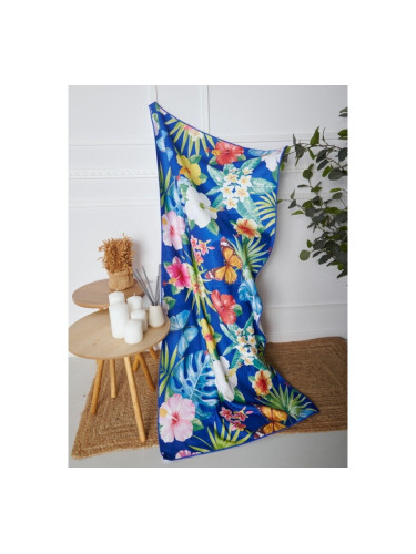 Плажна кърпа с цветни цветя (70x150cm) Цветно