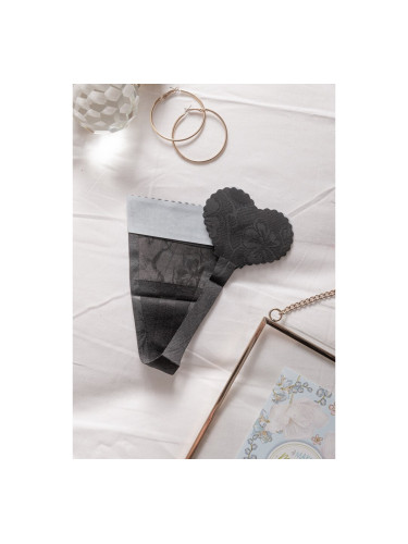 Самозалепващи бикини string laser cut Черно