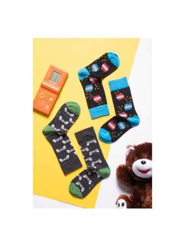 Детски чорапи ME-WE с дизайн в икономична опаковка 2 чифта Цветно