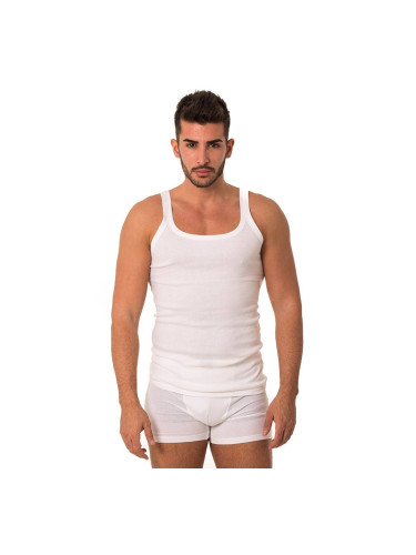 Класическа мъжка тениска без ръкави Опаковка от 2 броя 90-10902 Бяло