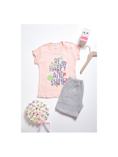 Детска пижама с лого и щампи Пепел от рози