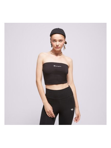 Champion Script Bandeau Топ  дамски Дрехи Тениски 114857NBKKK001 Черен