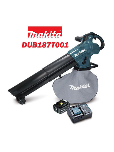 Въздуходувка акумулаторна, безчеткова, Makita DUB187T001, 18V, LXT, 5Ah, 25 л