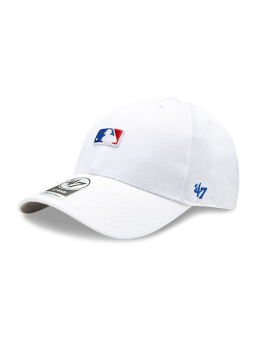 47 Brand Шапка с козирка MLB Batter Man Logo Base Runner Snap '47 MVP MLB-BRMPS01WBP-WH Бял