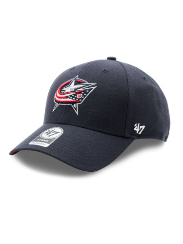 47 Brand Шапка с козирка NHL Columbus Blue Jackets H-BLPMS28WBP-NY Тъмносин