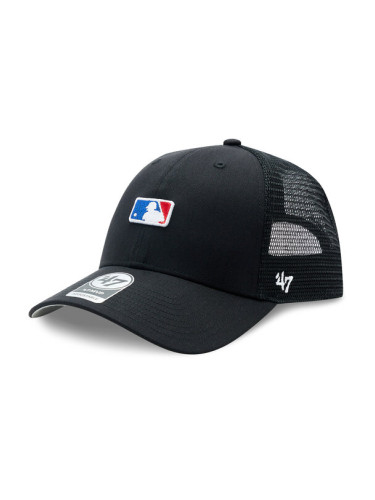 47 Brand Шапка с козирка MLB Batter Man Logo Base Runner Mesh '47 MVP MLB-BRNMS01CTP-BK Черен