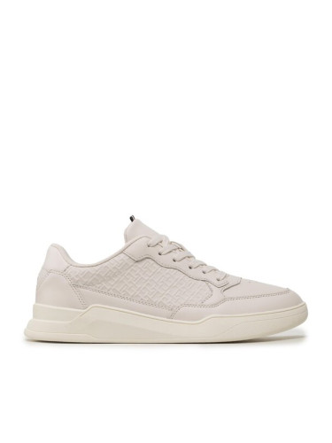 Tommy Hilfiger Сникърси Elevated Cupsole Mono Detail FM0FM04698 Екрю