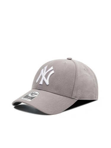 47 Brand Шапка с козирка Mlb New York Yankees B-MVPSP17WBP-DY Сив