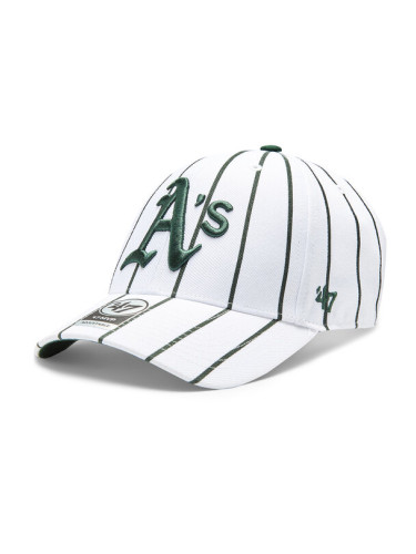 47 Brand Шапка с козирка MLB Oakland Athletics Bird Cage 47 MVP B-BDCG18WBV-WH Бял