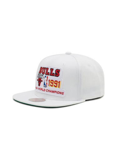 Mitchell & Ness Шапка с козирка HHSS3132 Бял