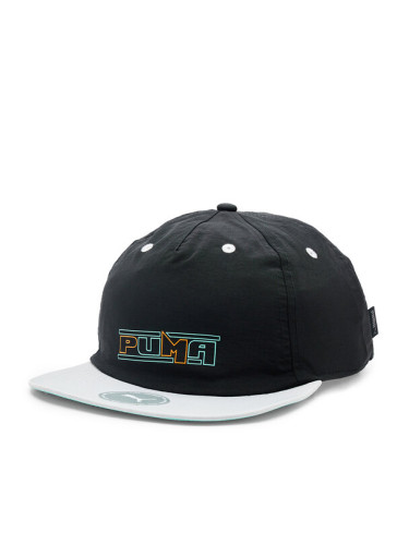 Puma Шапка с козирка SWxP Relaxed Flatbrim Cap 024383 Черен