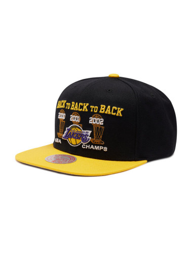 Mitchell & Ness Шапка с козирка NBA Lakers Champs HHSS4196 Черен