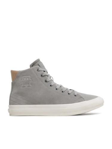 Tommy Hilfiger Сникърси Th Hi Vulc Street Suede FM0FM04797 Сив