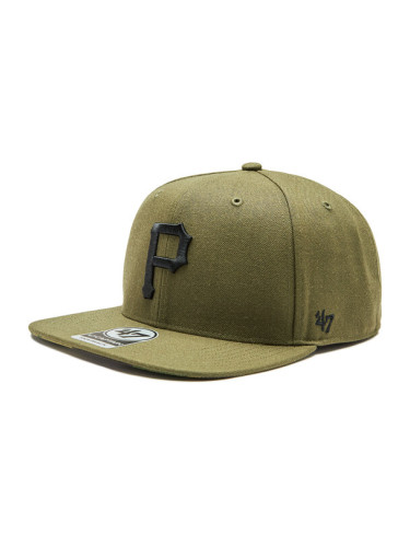 47 Brand Шапка с козирка MLB Pittsburgh Pirates Ballpark Camo 47 CAPTAIN B-BCAMO20WBP-SW Зелен