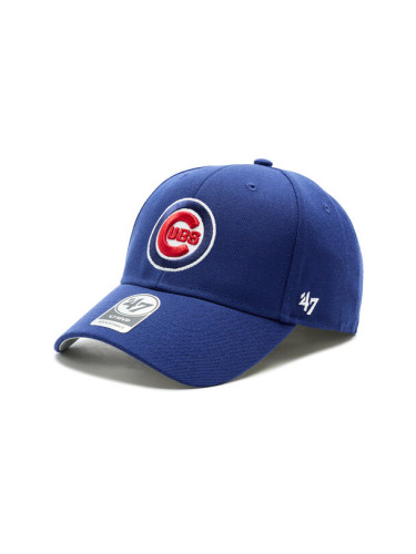 47 Brand Шапка с козирка MLB Chicago Cubs '47 MVP B-MVP05WBV-DLB Син