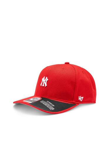 47 Brand Шапка с козирка MLB New York Yankees Base Runner 47 MVP DP B-BRMDP17WBP-RD Червен