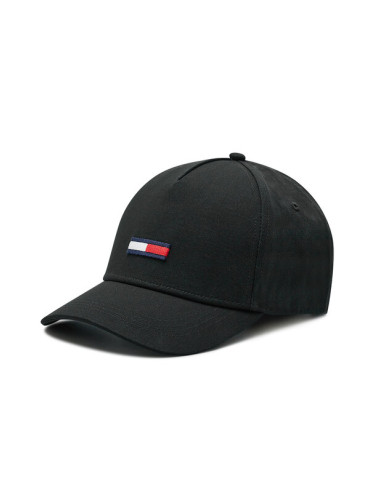 Tommy Jeans Шапка с козирка Tju Flag Cap AU0AU00843 Черен