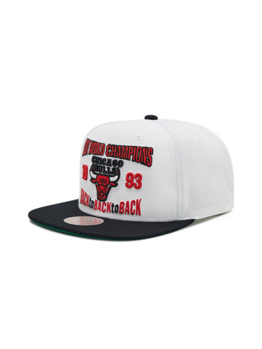 Mitchell & Ness Шапка с козирка HHSS3133 Бял