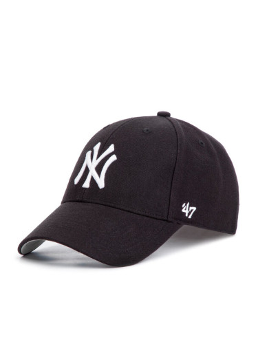 47 Brand Шапка с козирка New York Yankees Home MVP B-MVP17WBV-BK Черен