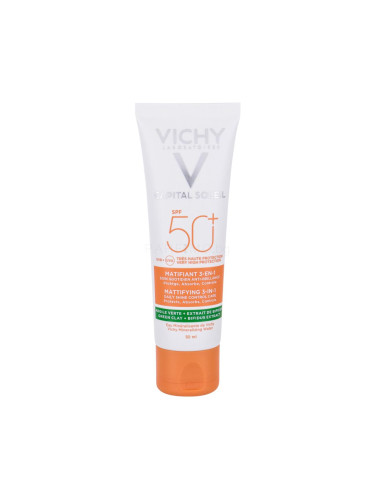 Vichy Capital Soleil Mattifying 3-in-1 SPF50+ Слънцезащитен продукт за лице за жени 50 ml