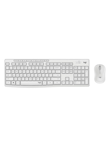 Комплект безж Logitech MK295 бял