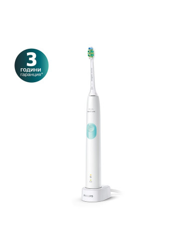 Електрическа четка за зъби ProtectiveClean Philips Sonicare, серия 4300, бяла