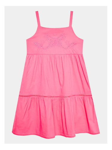 United Colors Of Benetton Ежедневна рокля 4JO1GV00V Розов Regular Fit