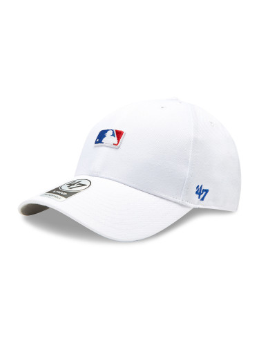 Шапка с козирка 47 Brand MLB Batter Man Logo Base Runner Snap '47 MVP MLB-BRMPS01WBP-WH Бял