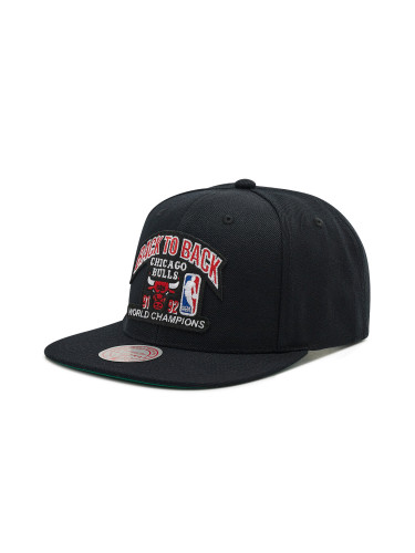 Шапка с козирка Mitchell & Ness HHSS3131 Черен