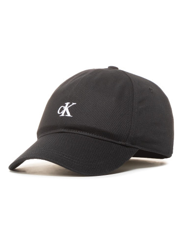 Шапка с козирка Calvin Klein Jeans Monogram Baseball Cap IU0IU00150 Черен