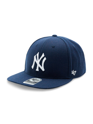 Шапка с козирка 47 Brand MLB New York Yankees No Shot '47 Captain B-NSHOT17WBP-LN Тъмносин