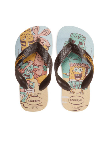 Джапанки Havaianas K T Spongeb 41470660570 Кафяв