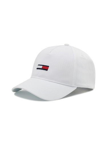 Шапка с козирка Tommy Jeans Tjm Flag Cap AM0AM08496 Бял