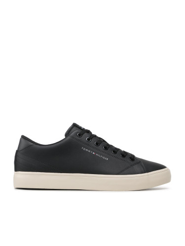 Сникърси Tommy Hilfiger Th Hi Vulc Core Low Lth FM0FM04687 Черен