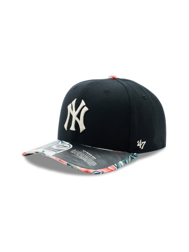 Шапка с козирка 47 Brand MLB New York Yankees Coastal Floral Snap 47 MVP DP B-CFLDP17GWP-BK Черен