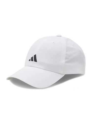 Шапка с козирка adidas Running Essentials AEROREADY Six-Panel Baseball Cap IC2069 Бял