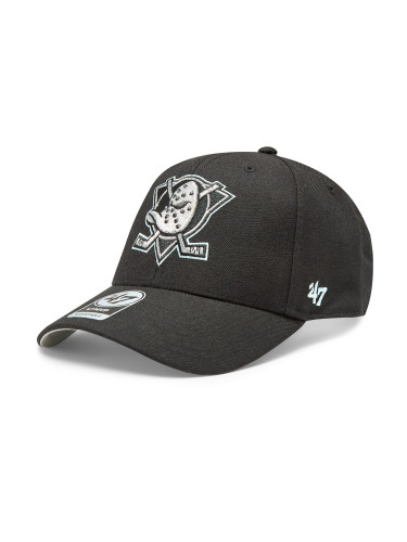 Шапка с козирка 47 Brand NHL Anaheim Ducks Metallic Snap '47 MVP H-MTLCS25WBP-BKA Черен