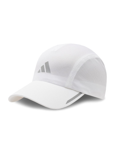 Шапка с козирка adidas Running AEROREADY Four-Panel Mesh Cap HR7053 Бял