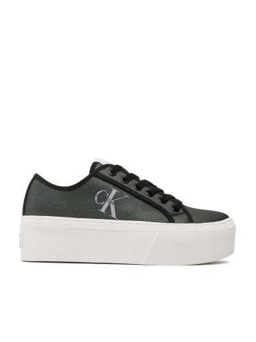 Гуменки Calvin Klein Jeans Cupsole Flatform Ny Pearl Wn YW0YW01221 Черен