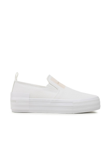 Гуменки Calvin Klein Jeans Bold Vulc Flatf Slipon Wn YW0YW01040 Бял