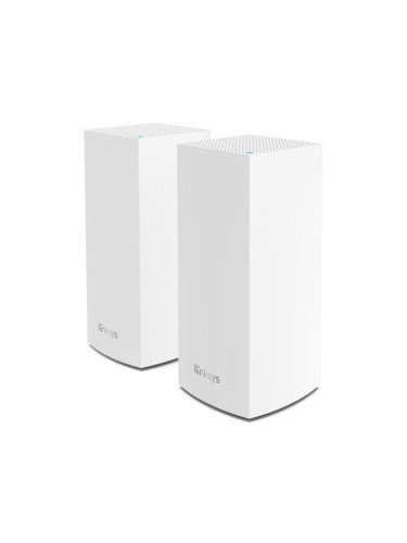 Безжична мрежова система Linksys Velop Tri-Band AX5300 WiFi 6 (2 броя), Бял